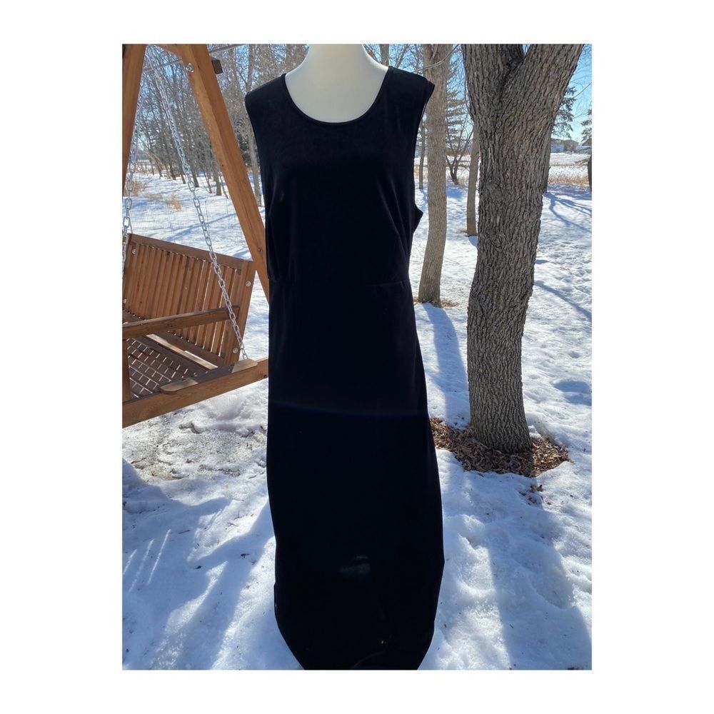 Vintage 90s Velvet Maxi Dress & Burnout Jacket